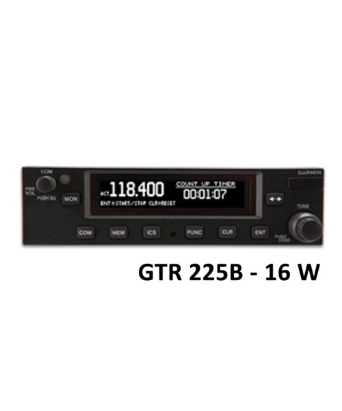 Garmin GTR 225B, Comm, 8,33 & 25 kHz, 16 W - mit Einbaurahmen (Fixed-Wing only)