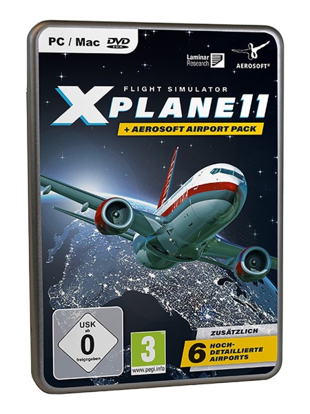 XPlane 11 + Aerosoft Airport Pack, German
