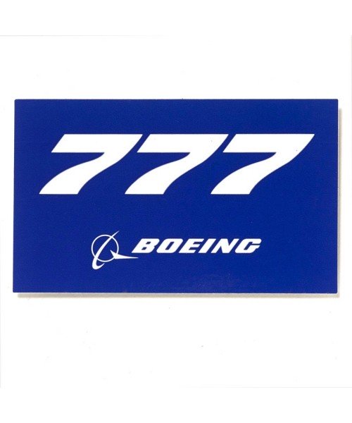 Boeing 777 Blue Aufkleber